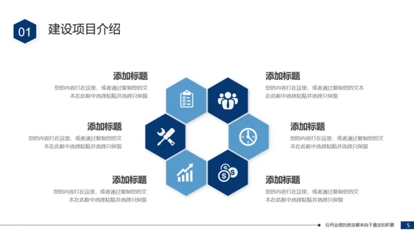 项目建设总结汇报通用PPT模板