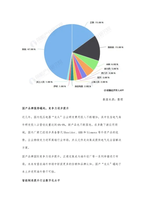 中国低压电器行业竞争格局及发展趋势分析-国产品牌崛起势不可挡.docx