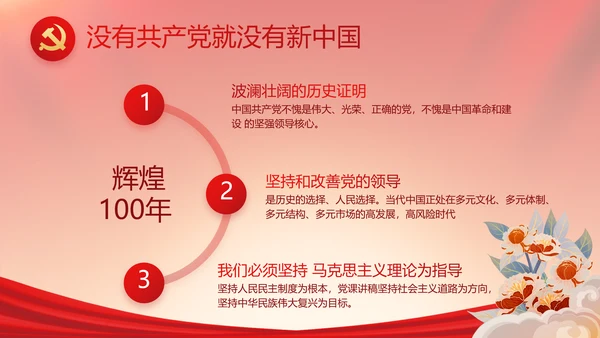 党建党支部年终工作总结汇报PPT党课