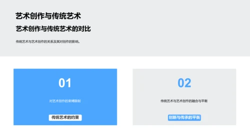 艺术创作实践教程PPT模板