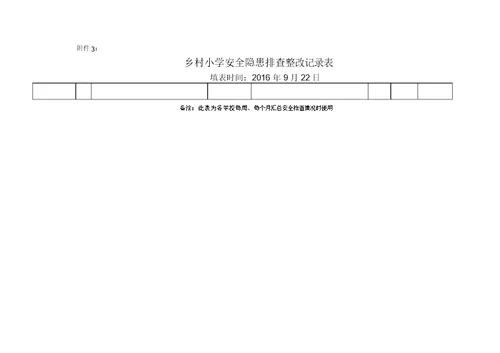 农村小学安全排查汇总