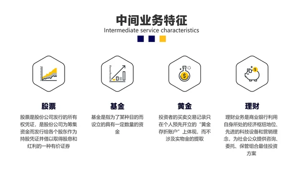 黄白色金融银行产品培训推广