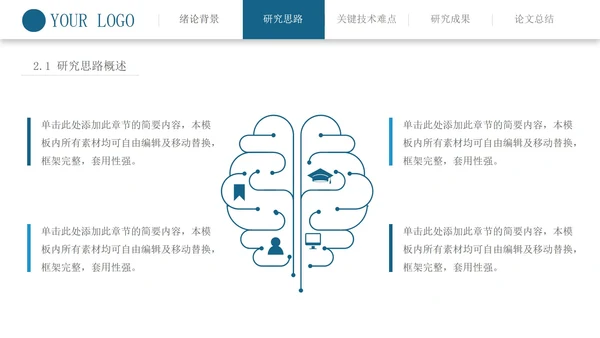 博士毕业论文答辩PPT模板