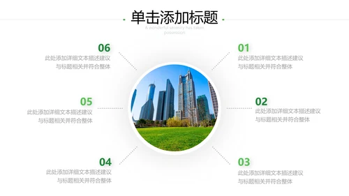 2021年小清新绿色推进生态文明建设绿色城市环保PPT模板