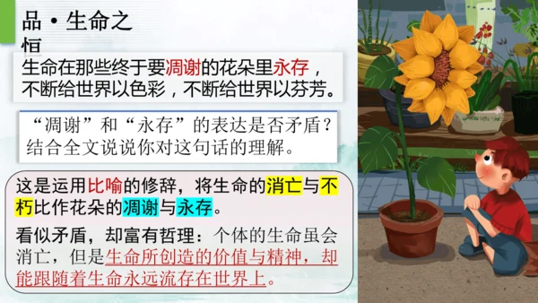 16 散文二篇  永久的生命 课件