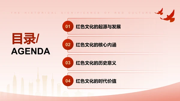 红色党政风文化的历史意义与时代价值PPT模板