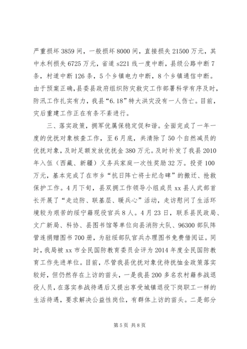 乡镇民政局上半年工作总结及下半年工作计划.docx