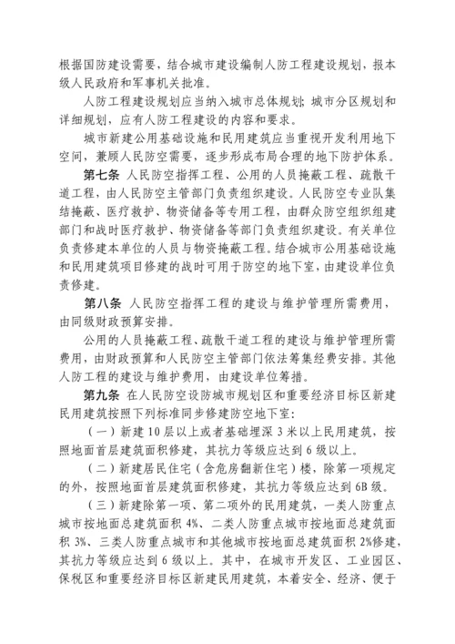 安徽省人民防空工程建设与维护管理规定.docx