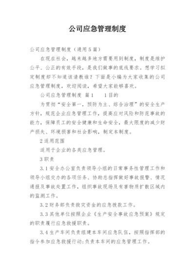 公司应急管理制度.docx