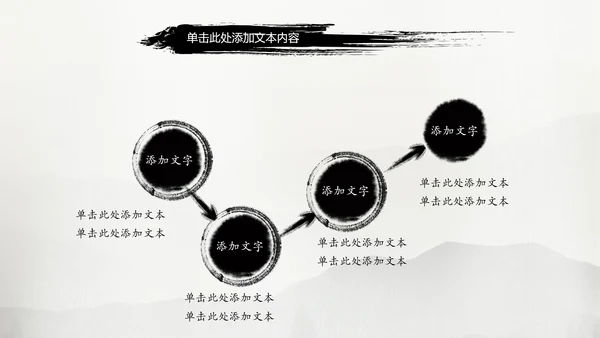 中国风水墨武侠笑傲江湖水墨PPT