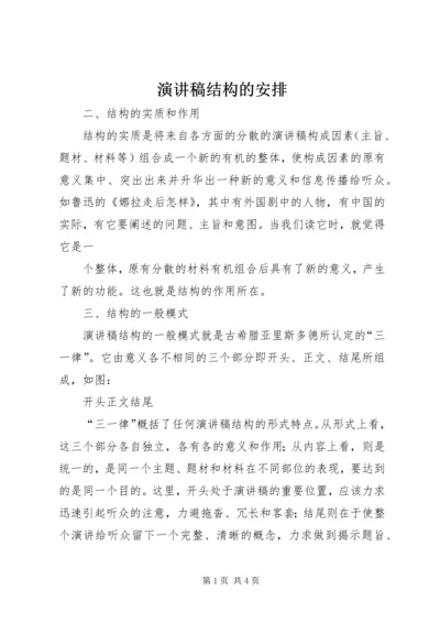 演讲稿结构的安排 (2).docx