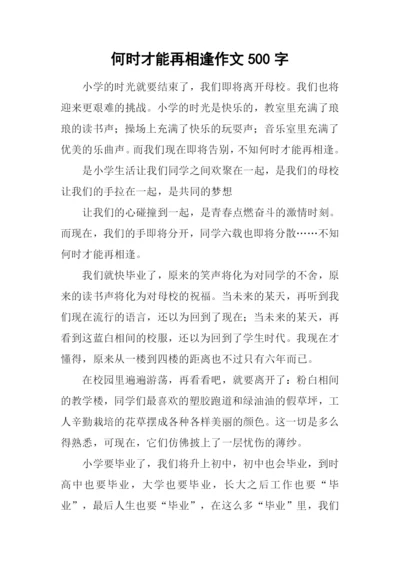 何时才能再相逢作文500字.docx