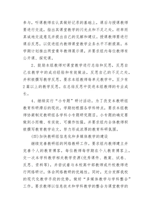 中学政史地教研组工作计划（优秀8篇）.docx