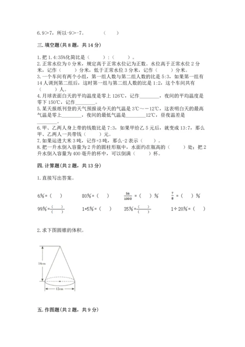 人教版六年级下册数学期末测试卷（实用）word版.docx