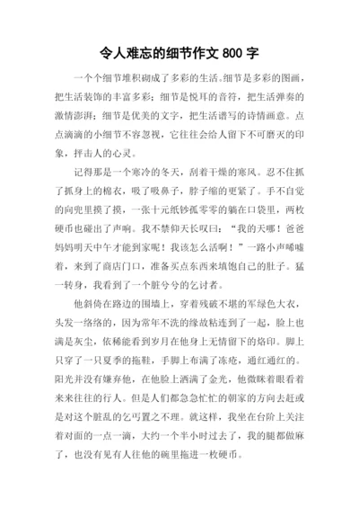 令人难忘的细节作文800字-2.docx