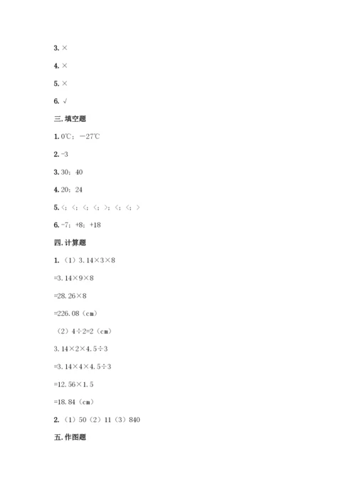 人教版六年级下册数学期末测试卷含完整答案(全优).docx