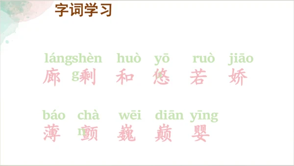 20《肥皂泡》第一课时课件