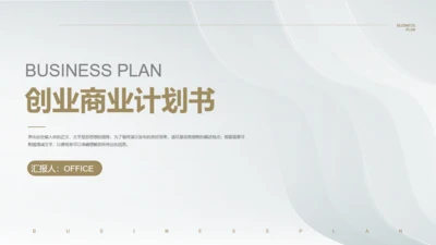 白金银色质感创业商业计划书通用PPT模板