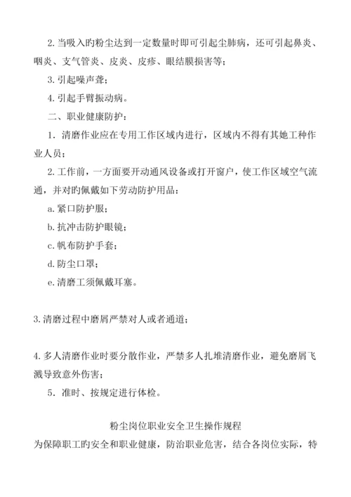 岗位职业健康操作专题规程.docx