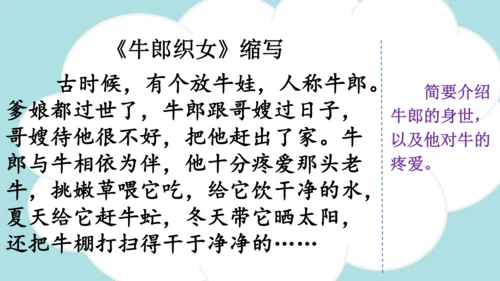 统编版语文五年级上册第三单元  习作：缩写故事   课件
