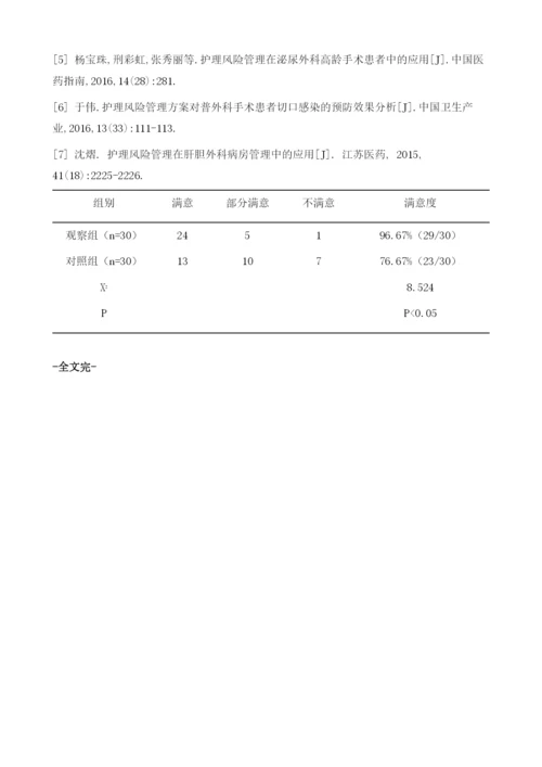 护理风险管理在肝胆外科手术患者中应用价值分析.docx