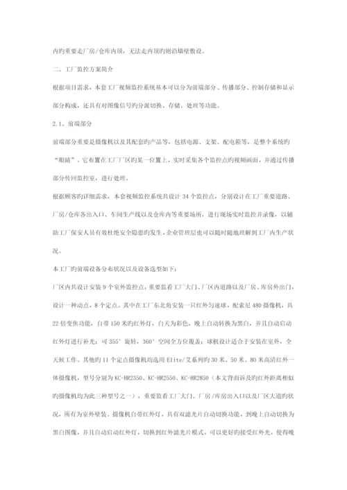 大型工厂厂区监控系统设计方案.docx