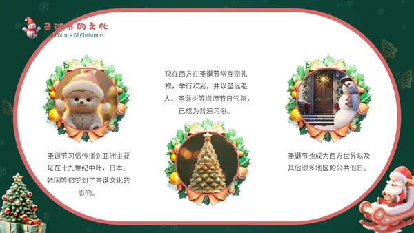 幼儿园圣诞节活动通用PPT模板