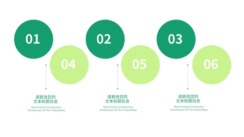 绿色渐变风产品介绍手册PPT模板