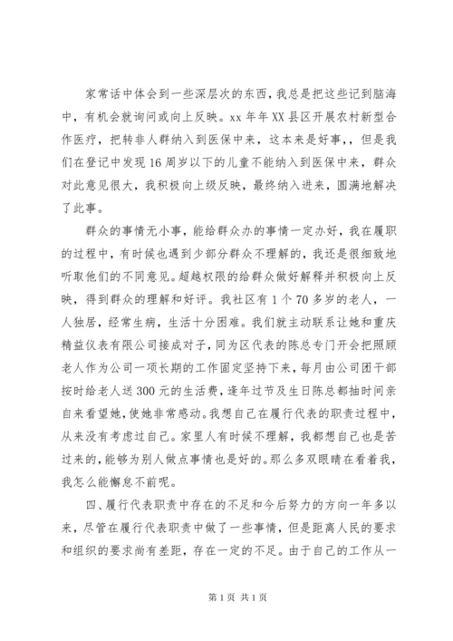 乡镇优秀人大代表的述职报告范文精选.docx