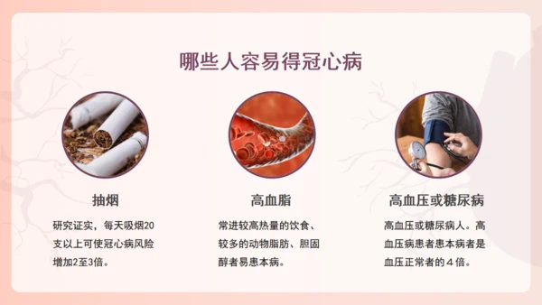 冠心病心血管科健康教育，心脏病通用PPT模板
