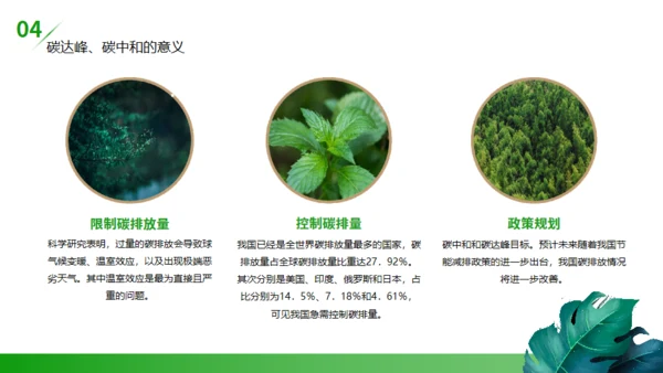 碳达峰碳中和低炭经济环境保护通用PPT模板