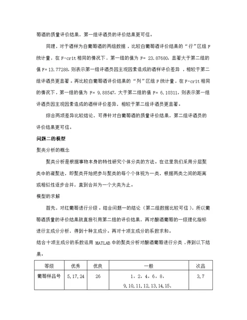 数学建模课程设计报告