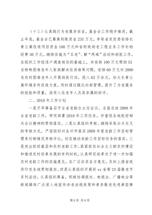 老龄办综合处年工作总结和次年工作计划.docx