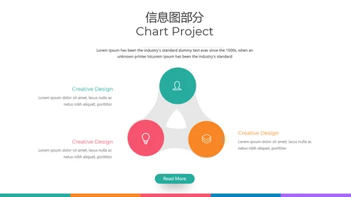 多彩设计现代风格公司简介商务PPT模板