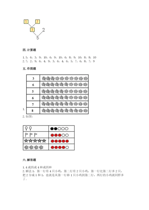 北师大版一年级上册数学期中测试卷【能力提升】.docx