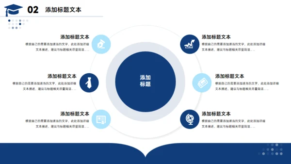 简约大气毕业论文答辩通用PPT蓝色模板