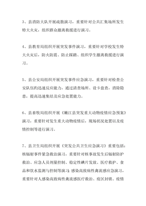 2023年应急预案演练计划.docx