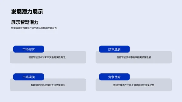 智驾技术融资路演PPT模板