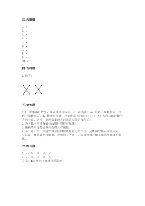 教科版小学科学二年级下册 期末测试卷及参考答案（满分必刷）.docx