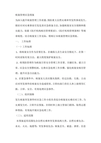病案管理应急专题预案.docx