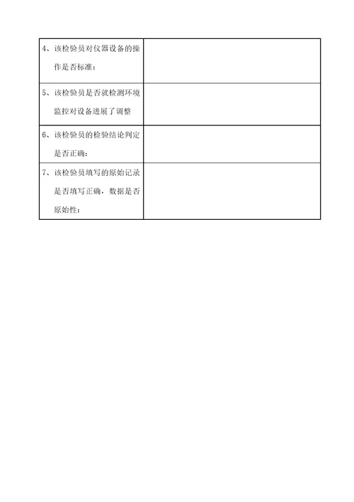 机动车安检站质量监督记录