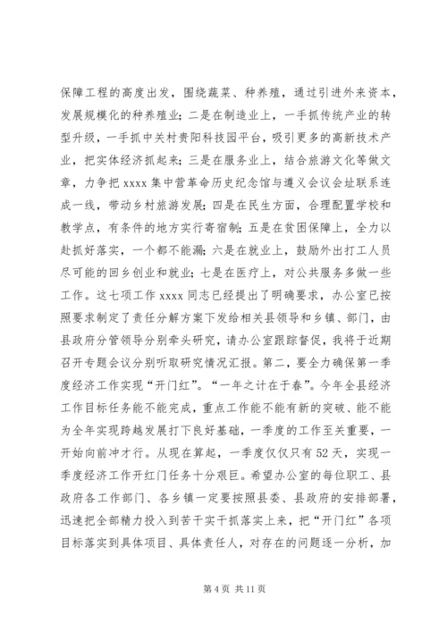 县政府办公室调研领导讲话.docx