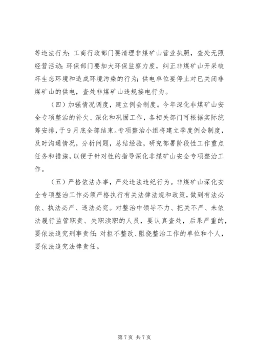 非煤矿山安全专项整治实施方案 (2).docx