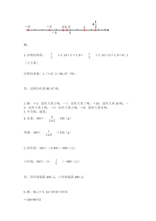 西师大版小升初数学模拟试卷附参考答案（综合题）.docx