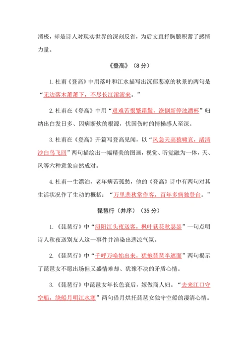 部编版高一语文必修上册理解性默写（一）.docx