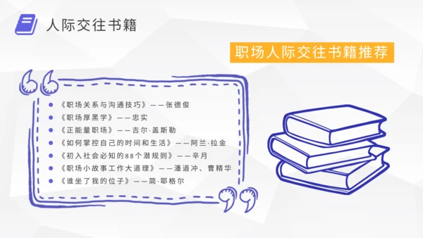 职场提升好书推荐通用PPT模板