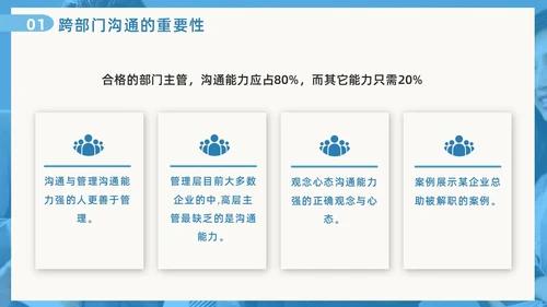 蓝色撕纸风跨部门沟通企业培训PPT模板沟通技巧