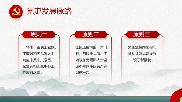 党建党支部年终工作总结汇报PPT党课
