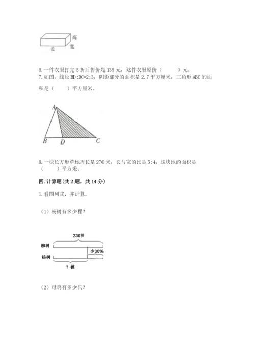 北京版六年级下册数学期末测试卷带答案（典型题）.docx