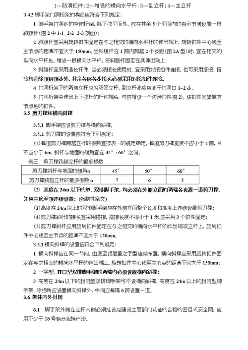 落地式钢管脚手架专项施工方案